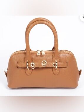 Santini LEATHER Firenze Marianne MADE IN ITALY  Leather Handbag NWT